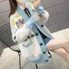Sweater Cardigan Thickened Mid-length Spring and Autumn Loose Knit Lazy Style Jacket Women