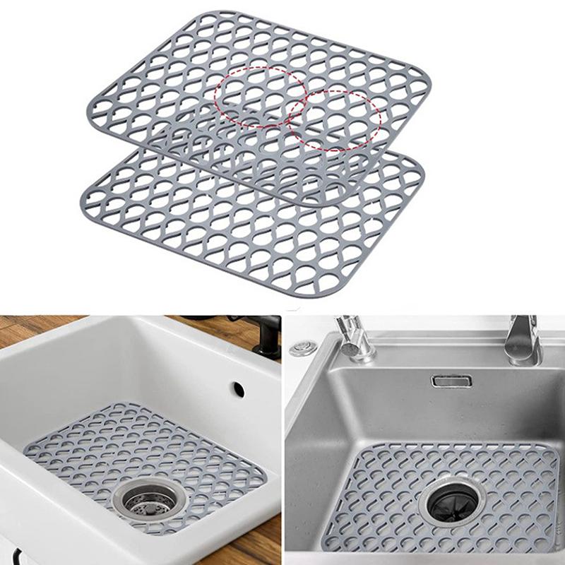 Силиконовый коврик для кухонной мойки, термостойкий, противоскользящий, для сушки посуды, многофункциональный домашний коврик, изоляционная подкладка