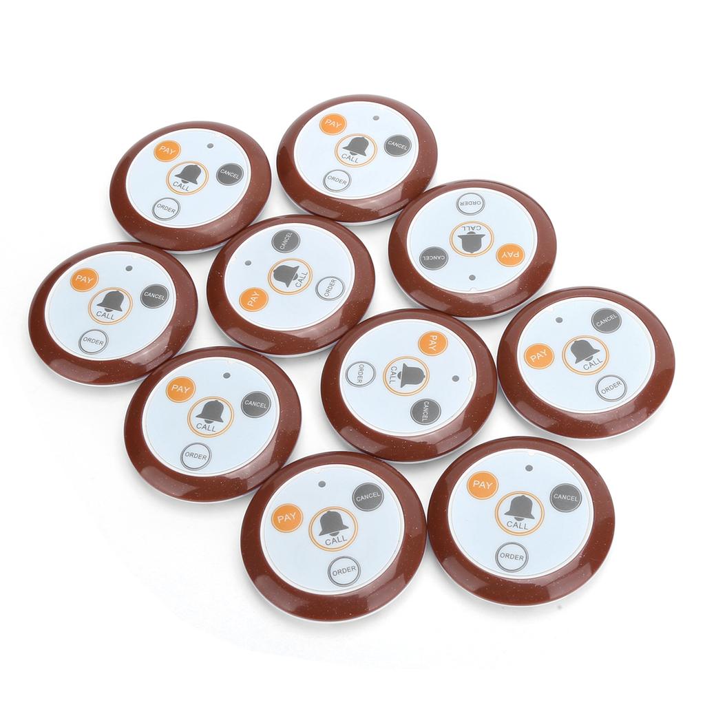 10 шт. Беспроводная пейджерная система вызова для ресторана SUC04 433,92 МГц DC6V