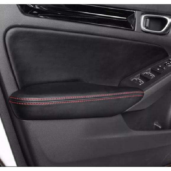 4pcs Leather Door Armrest Cover For Honda Civic Sedan Decor Accessories