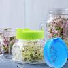 Wide Mouth Mason Jar Sprouting Lid Food Grade Mesh Sprout Cover (Green)