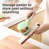 Многофункциональная овощечистка из нержавеющей стали с контейнером для хранения Кухонный инструмент для чистки овощей, фруктов и картофеля