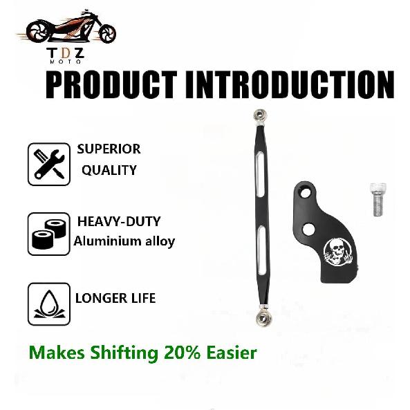 TDZ Shift Linkage + Ez Shift Neutral Gear Assist Kit for '17-Late Harley Touring Street Glide Road Glide Road King Tri Glide Electra/Ultra M8 Bagge