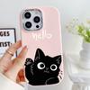 LZ11 Cat Cute Art Design Soft Phone Case for Samsung S24 Ultra S23 Plus S21 FE A16 A54 A34 A05 A06 Infinix Hot 40 30i Lens Protection Shockproof Cover