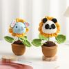 Handmade DIY Woven Tulip Sunflower Flower Potted Plant Material Pack Animal Head Woolen Ornament Material Pack