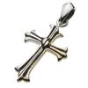 Figmart Cross Two-Tone Pendant [Silver Accessory] Fp0625