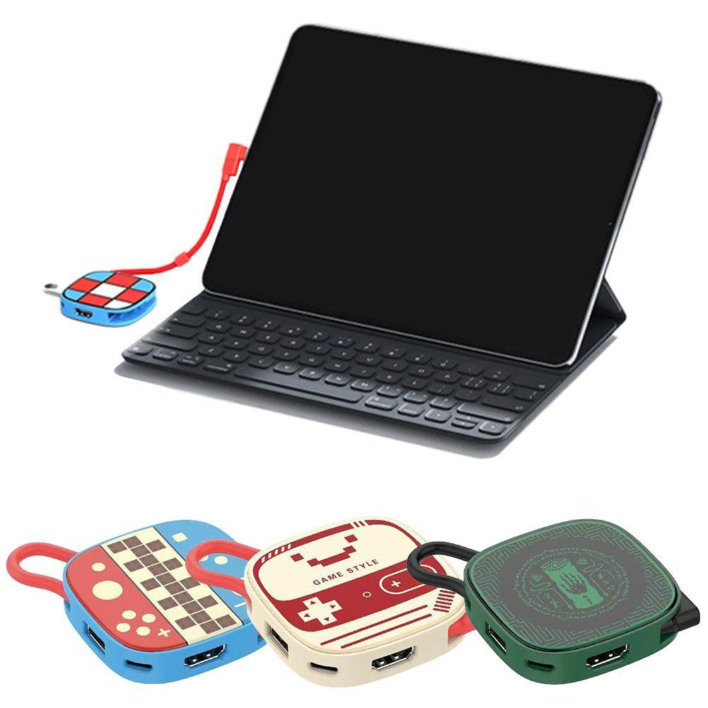 Док-станция 2-го типа Type-C 3-в-1 Для Switch 2 4K 60 Гц USB 3.0 5 Гбит/с PD-100 Вт