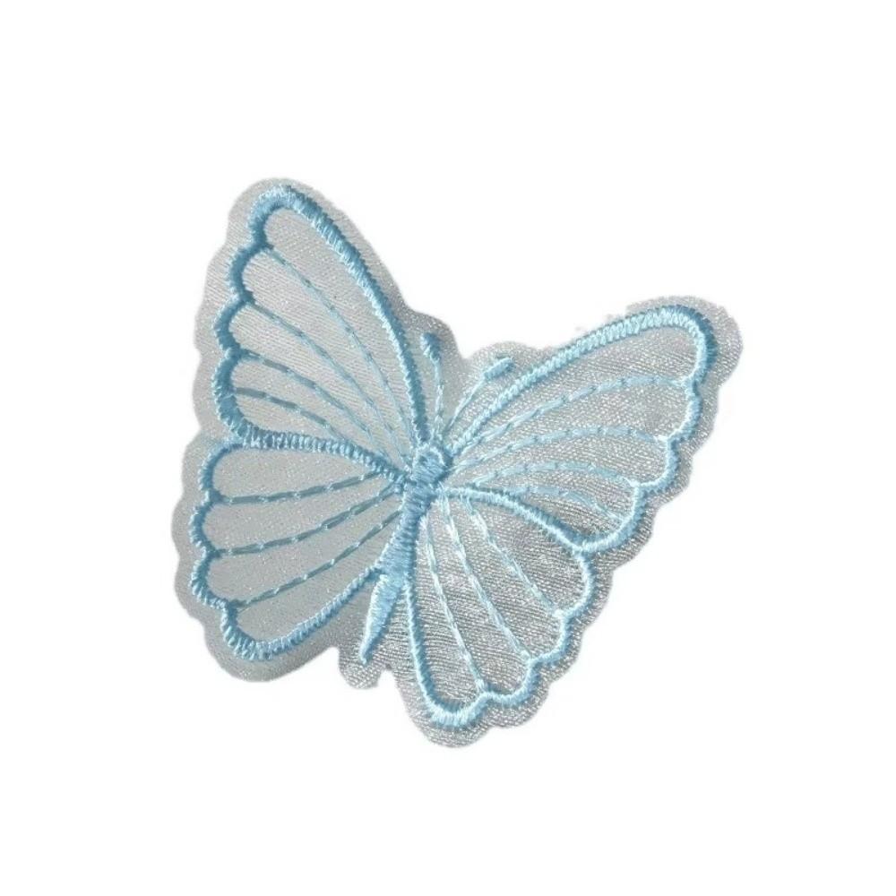 Dreamy Embroidered Mesh Butterfly DIY Handmade Sewing Craft Decoration Lace Patches for Hat Decor