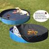 Pool Cover Foldable Drawstring Design Round Waterproof Dustproof Oxford Fabric Washable Protection Pet Pool Supplies