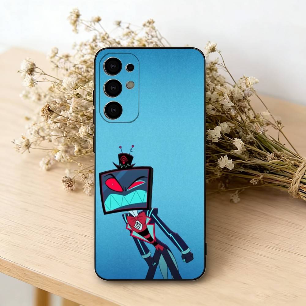 Hazbin H-Hotel V-Vox Чехол для телефона для Samsung S25,S24,S21,S22,S23,S30,Ultra,S20,Plus,Fe, Мягкий силиконовый черный чехол