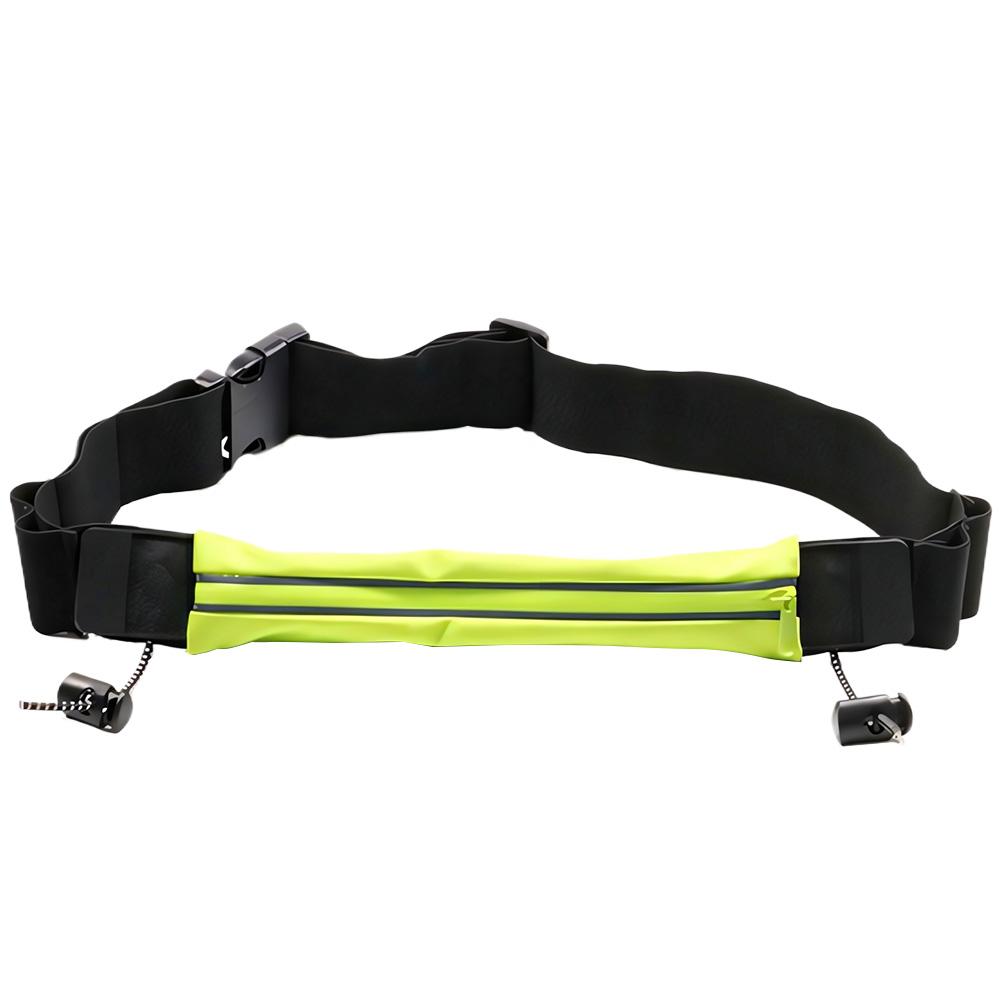 Сумка-пояс для марафона, бега по пересеченной местности, для телефона, бутылки с водой, спортивная поясная сумка для фитнеса, двойной карман, сумка-пояс для бега