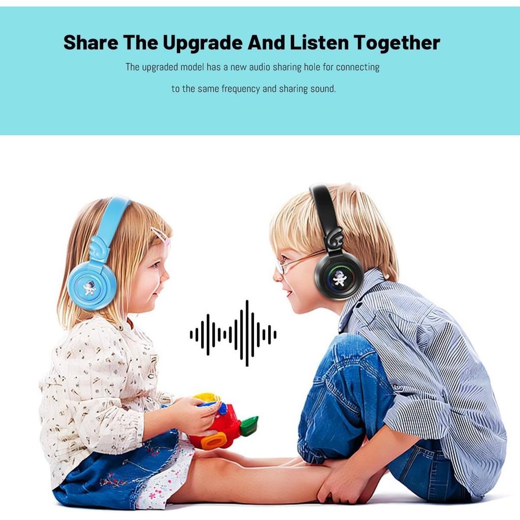 Беспроводные наушники, симпатичная гарнитура с кошачьими ушками и светодиодной подсветкой, шумоподавляющие игровые стереонаушники, модные Bluetooth (5.0) Ношение гарнитуры