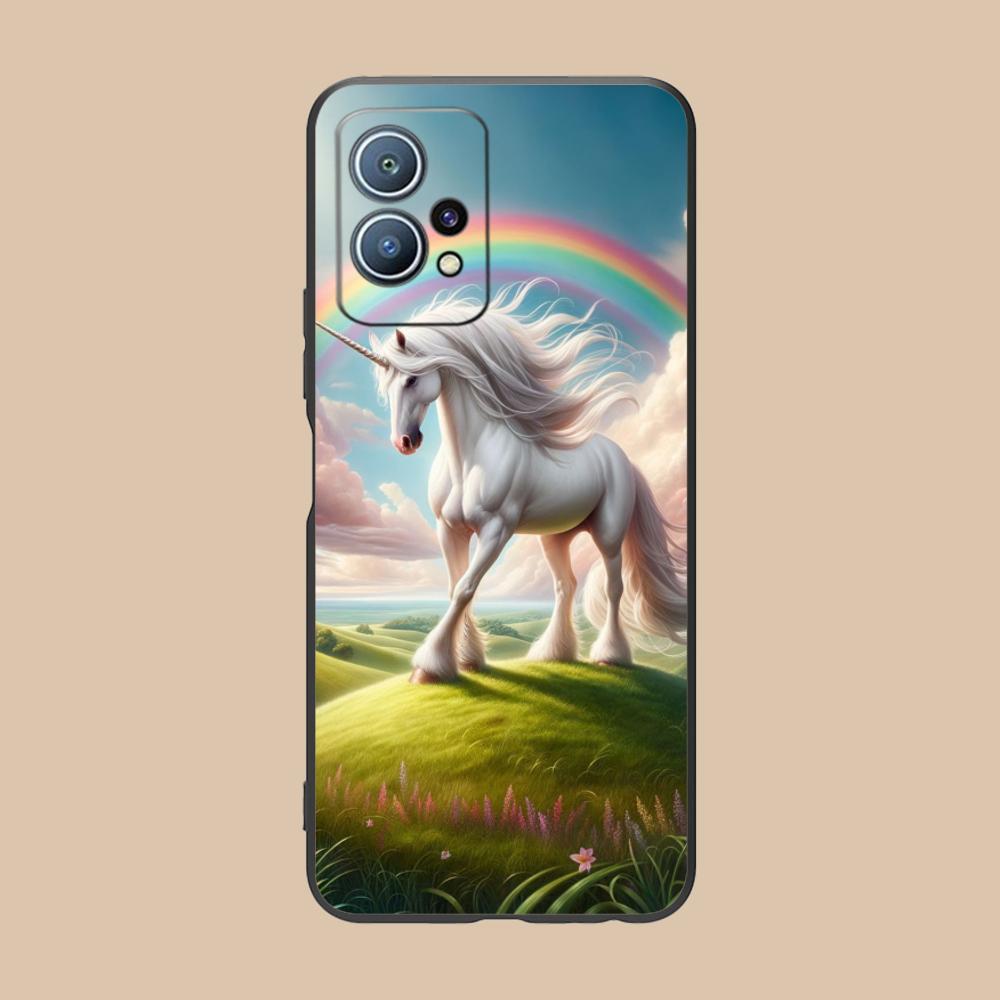 Фантазийный чехол для мобильного телефона с единорогом для Huawei P60 P50 P40 P30 P20 P10 P9 P8 Pro Lite Plus Цветная печать Красивый чехол