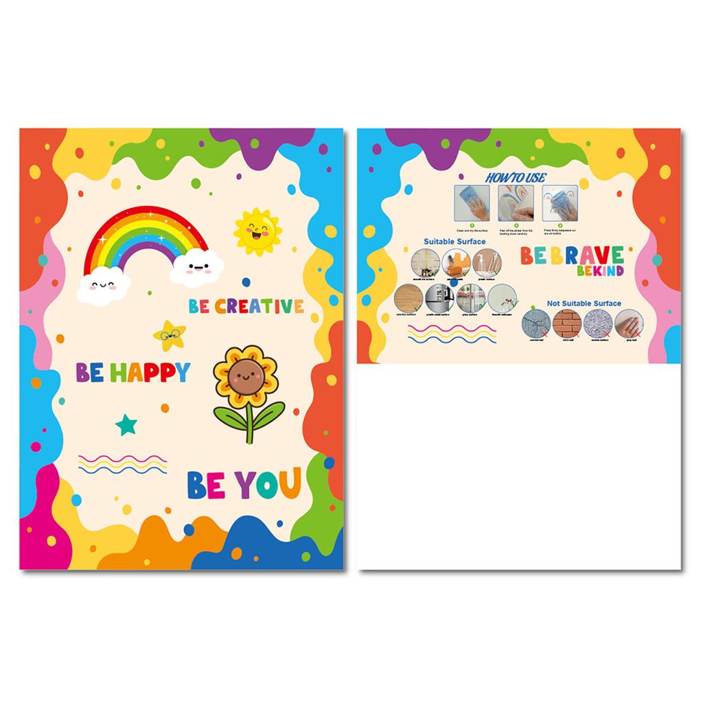 3 листа милые наклейки на стены «сделай сам» английские вдохновляющие фразы тема наклейки на стену для детской комнаты для мальчиков