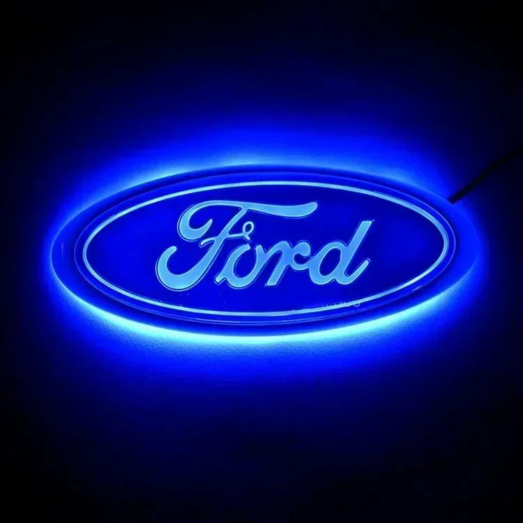 Ford Светодиодный Значок-Логотип на Автомобиль Передний/Задний Хвост Для F150 F250 Explorer Focus Mondeo Декор Внешнего Стайлинга Авто