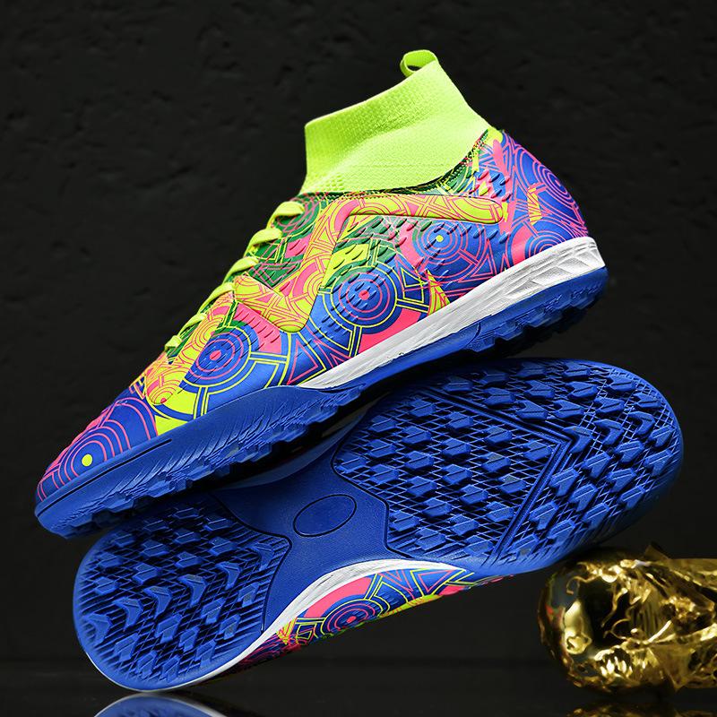 2025 внешняя торговля гвоздь сломанные футбольные бутсы тренировочные новые мужские футбольные бутсы длинные гвозди высокая цена