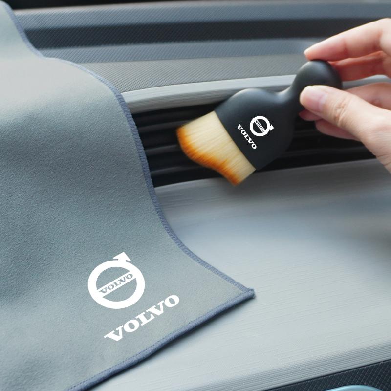 Car Cleaning Soft Brush Towel Rag Cloth Remover Dust Remover For Volvo XC90 S60 V40 XC60 S80 S40 V70 V50 S90 T6 V60 V90 XC40