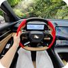 Ультратонкая влагопоглощающая оплетка на руль из ПУ кожи - Противоскользящая, Для всесезонного использования, Защита от пота, Стильный интерьер, Гладкая текстура, Противоскользящее сцепление