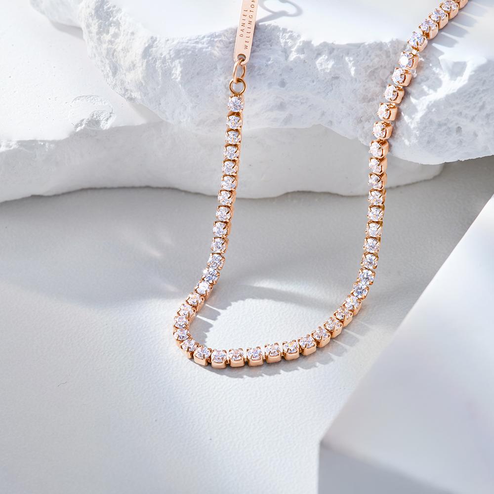 Daniel Wellington Классический теннисный браслет 2-цветный теннисный браслет Кубический браслет дружбы