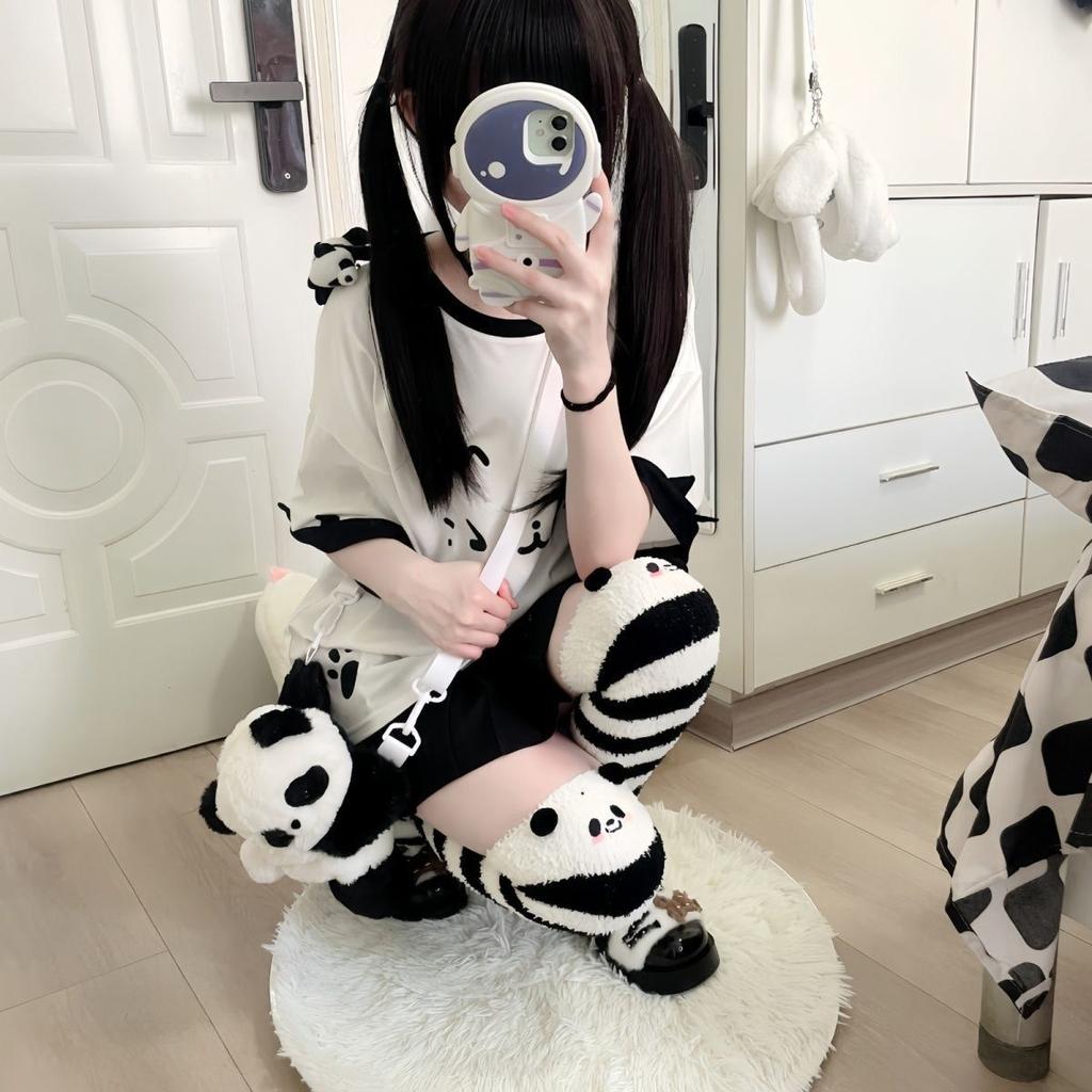 Kawaii милые лоскутные футболки женские японские модные Y2k Harajuku свободные футболки с милым котом и мультяшным принтом топы мягкие для девочек