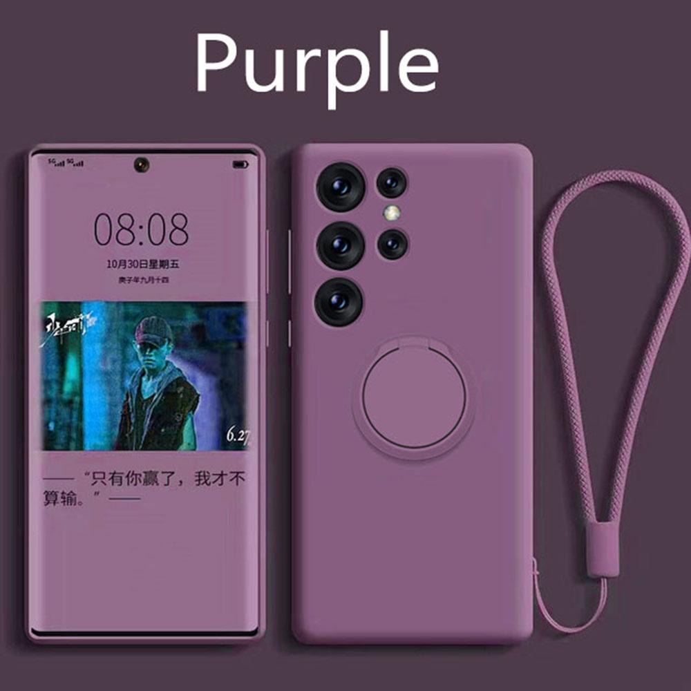 Магнитный держатель чехол для Samsung Galaxy S24 S23 S22 S21 Ultra Plus S20 FE Note 20 A54 A53 A52 A13 A14 A34 Жидкий силиконовый чехол