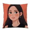 Luxury Home Decor Cushion Cover Cartoon Character Print Office Sofa Pillow Cover
