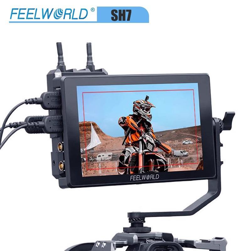 7-дюймовый фотомонитор FEELWORLD SH7 с преобразованием сигнала и высокой яркостью 2200, внешний блок питания