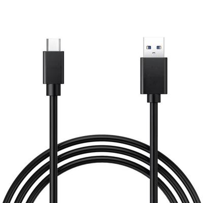 Кабель для зарядки USB 3.0 Type C - VCOMP - 1 м - Быстрая зарядка до 2.4 А - Черный - Совместим с ZTE Grand X