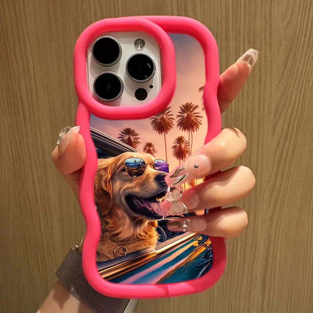 Ae76 Dog Color Doodle Design Art защитные чехлы для телефонов Samsung S24 Plus S23 Ultra A14 A55 A06 Honor X9b Motorola OnePlus Big Wave TPU задняя крышка