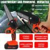 NEW 2000W 4/6Inch Mini Removable Pruning Electric Chainsaw With 10000mAh Battery One-Hand Electric Saw Logging Cutter