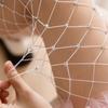Large Mesh Colorful Fishnet Stockings Rainbow See-through Tights  Club Party