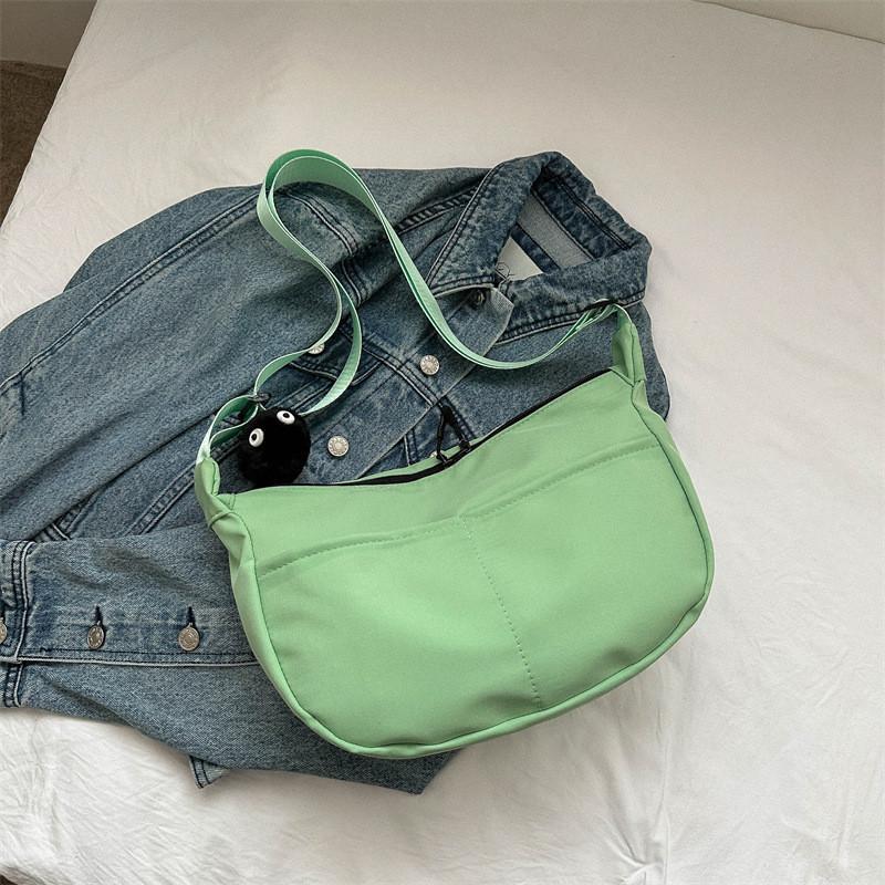 Chic Single Shoulder Women's Bag 2023 Summer New Casual Commuting Tote Bag Street Style Trendy Oxford Fabric