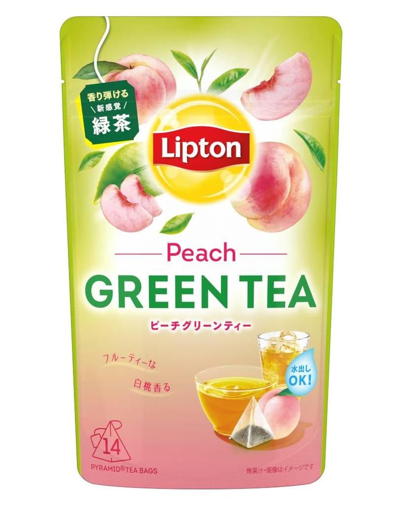 Lipton Зеленый чай Персиковый чай 14 чайных пакетиков x 6 пакетиков,