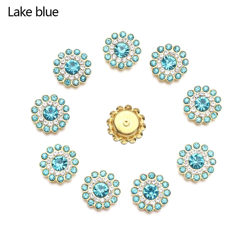 Steel Bottom Hat Accessories Crystal Glass Stone Clothes Decoration Rhinestone Buttons