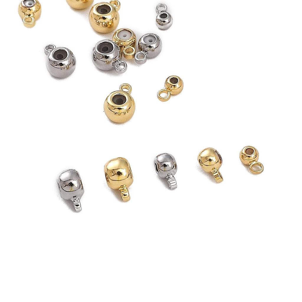 Copper Suspended Silicone Beads For DIY Jewelry Making Craft Accessories