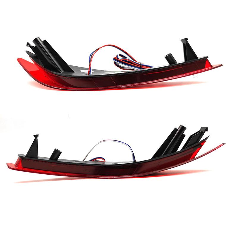 For HONDA CRV 2018 2019 2020 2022 Rear Bump Light Left Right Tail Brake Stop Lamp DRL Reflector Lights Assembly