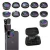 10-in-1 Mobile Camera Lens Set: Fisheye, Wide Angle, Macro, Star, and Fun Filters