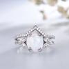 Wedding Ring Bridal Jewelry Internet Celebrity Opal Ring Simple and Versatile Jewelry