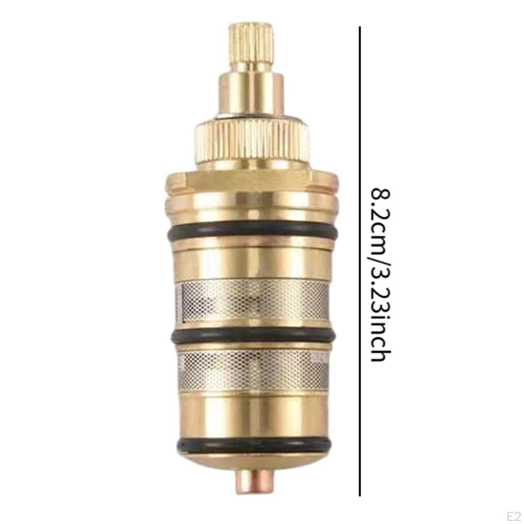 Brass Thermostatic Valve, Coil-cartridge, Bathroom Mixing Battery, Shower Valve Adjust The