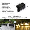 Warm White LED Solar Lamp Stairs Path Stair Outdoor Garden Lights Waterproof Balcony Light Decoration for Patio Stair Fence Light