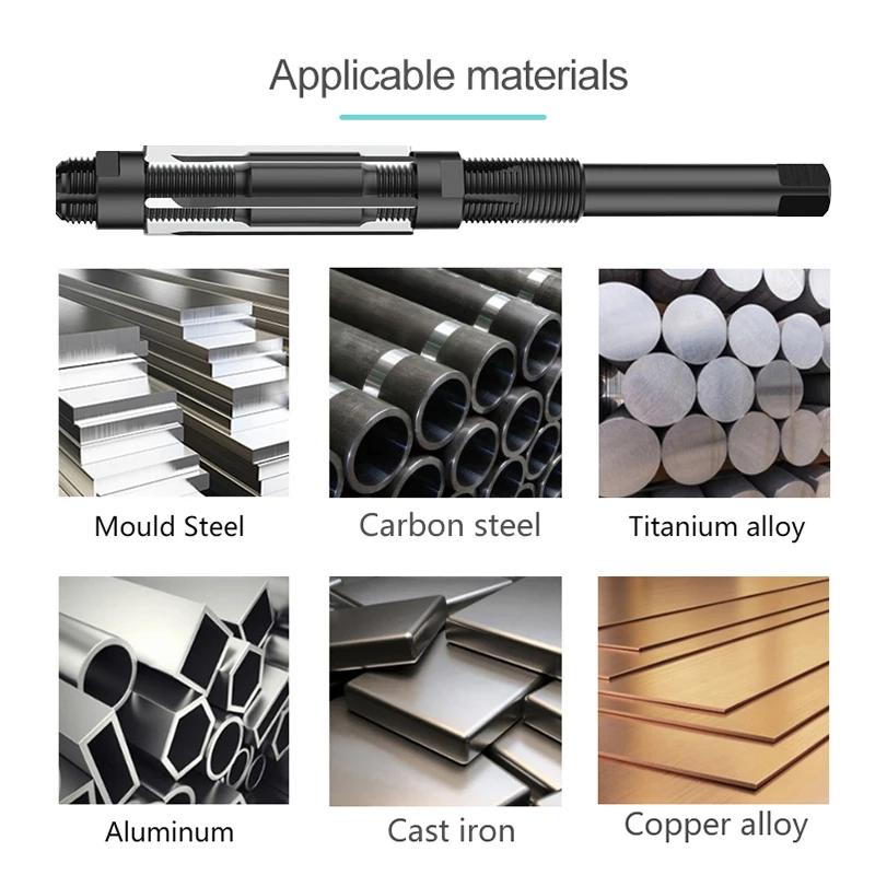 Регулируемая ручная развертка HSS 6-84 мм, используется для ручного развертывания и прецизионный режущий инструмент ручные инструменты