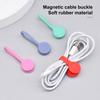 Magnetic Cable Clips Cable Adjustable Elastic Soft Organizer Rubber Elasticity Cable Management Belt