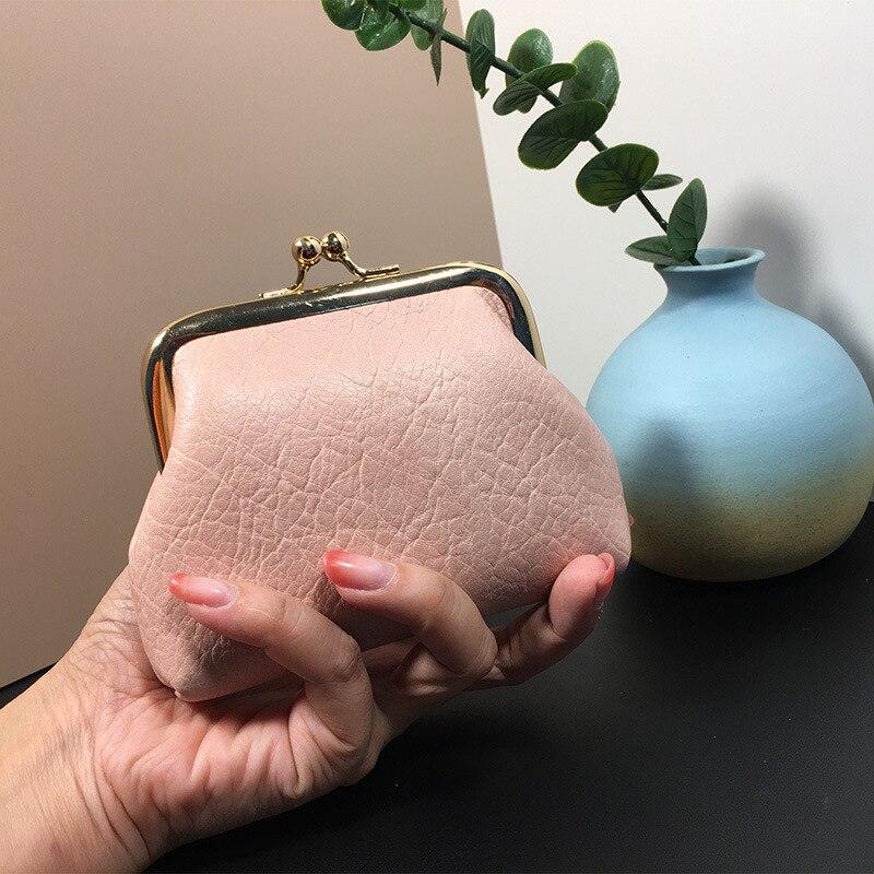 Женский новый кошелек для монет в стиле ретро, ​​дамский кошелек с ключом для денег, наушников, кошелек с пряжкой ярких цветов, сумки для хранения монет для девочек, сумка
