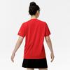 Mizuno Настольный теннис Игра Короткая футболка JTTA Китайский красный, Рукав, Сертифицированный, Влагоотводящий, Быстросохнущий, Унисекс, 82JAC103,