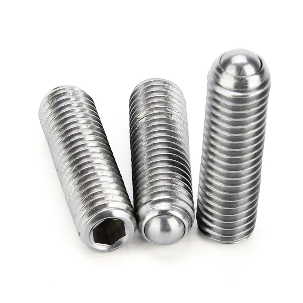 10PCS M5 M6 M8-M16 Black Grade 12.9 304 stainless steel Hex Socket Allen Ball Plunger Grub Point Set Screw Bolt