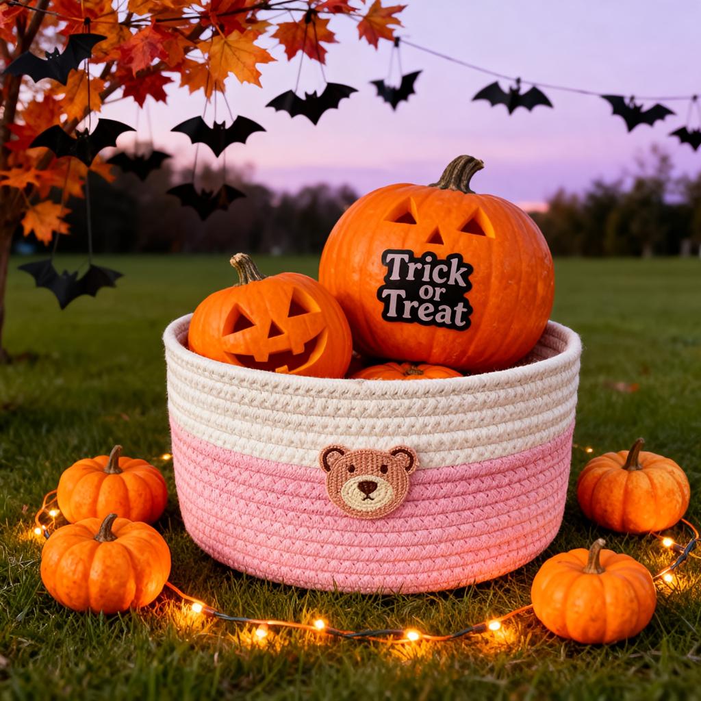 Маленькая корзина для детской комнаты с рисунком медведя / украшение для детской комнаты / корзина для хранения в детской комнате / настольный ящик для хранения пультов.