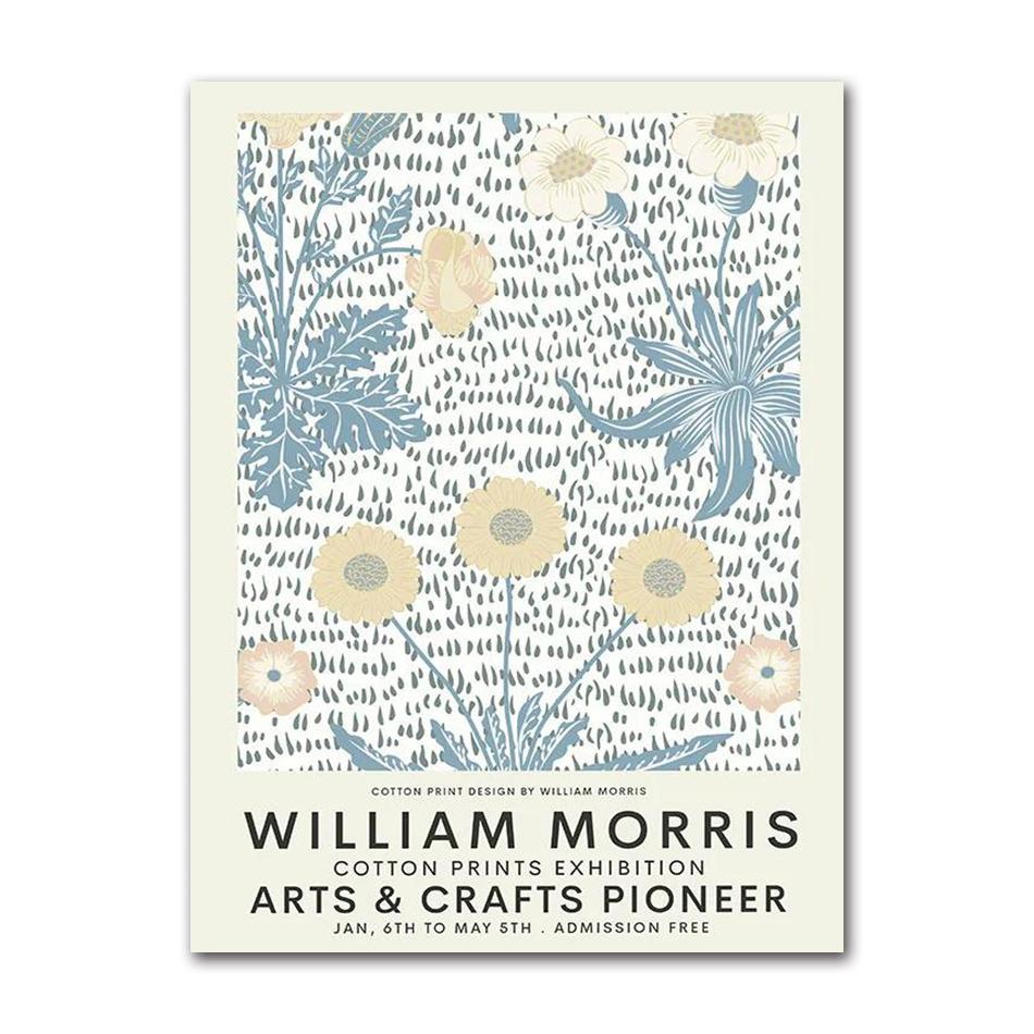William Morris Museum Exhibition Gallery Wall Art Canvas Painting Nordic Posters And Prints Wall Pictures For Living Room Decor