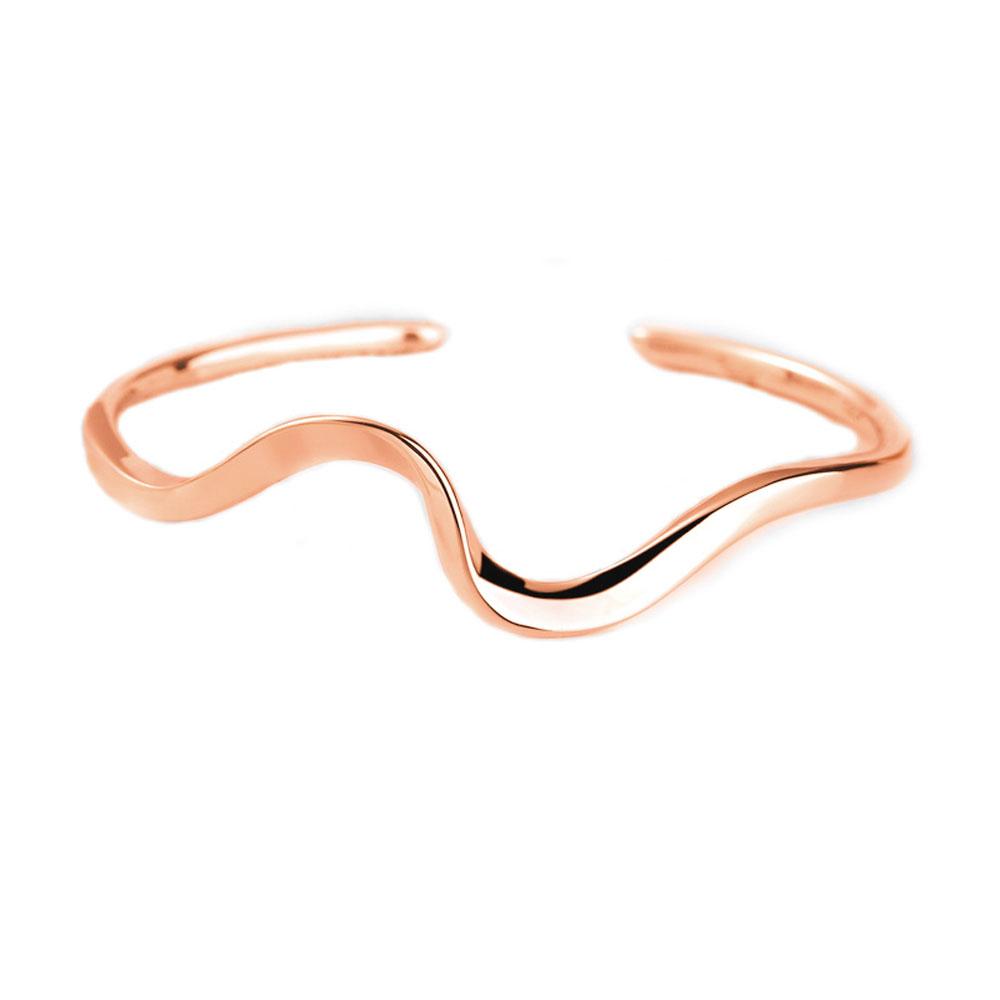 Trendy Fashion Adjustable Arc Bending Girls Opening Bangle Jewelry Simple Bracelet Women Gift