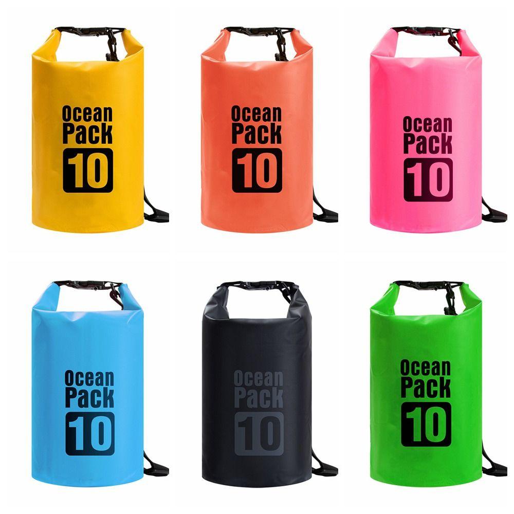 10L Swimming Bucket Bag Waterproof Beach Backpack Waterproof Dry Bag  Fishing Hiking
