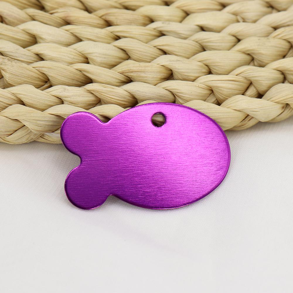 20 шт. оптовая продажа идентификационных жетонов для собак и кошек, персонализированные идентификационные жетоны для домашних животных из сплава с изображением рыб, жетоны для имен щенков и котят, аксессуары, индивидуальные для собак и кошек